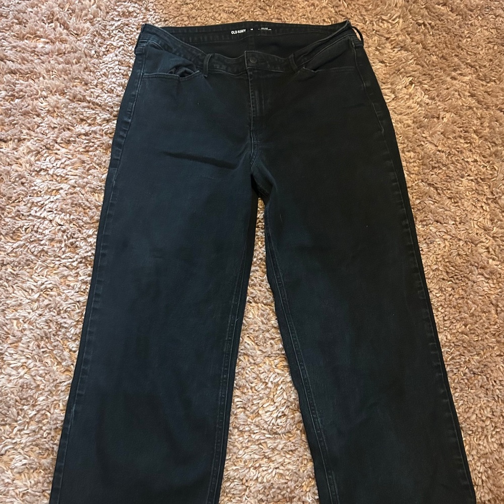 Old Navy High-Rise WOW Wide Leg Black Jeans / 18